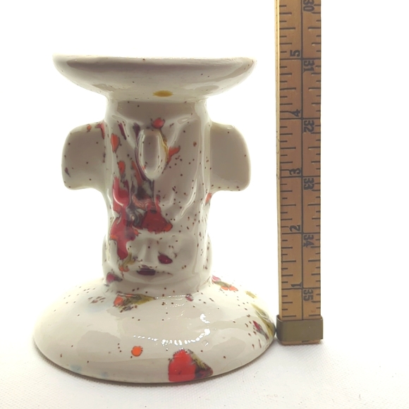 Creek Pottery - Native American Totem Pole Candle Stand - Picture 10 of 10